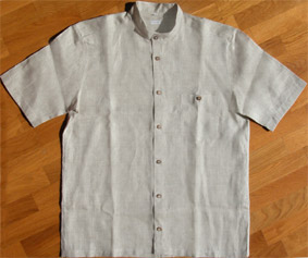 camicia uomo in lino naturale